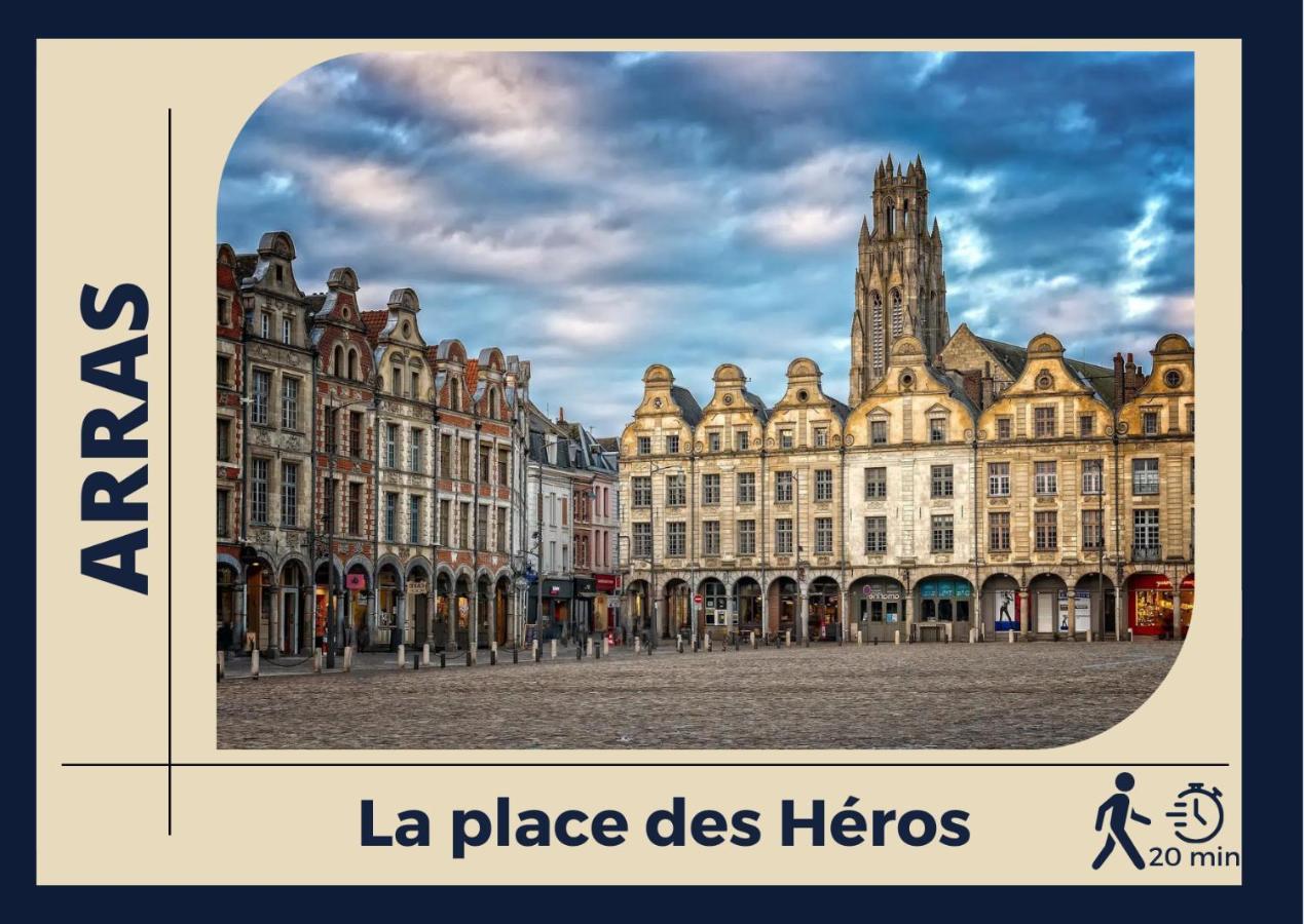 Le Cocon Bleu - Appartement Calme - Parking Gratuit - Fibre Arras Exterior foto